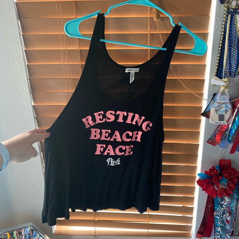 Resting Beach Face Tank top